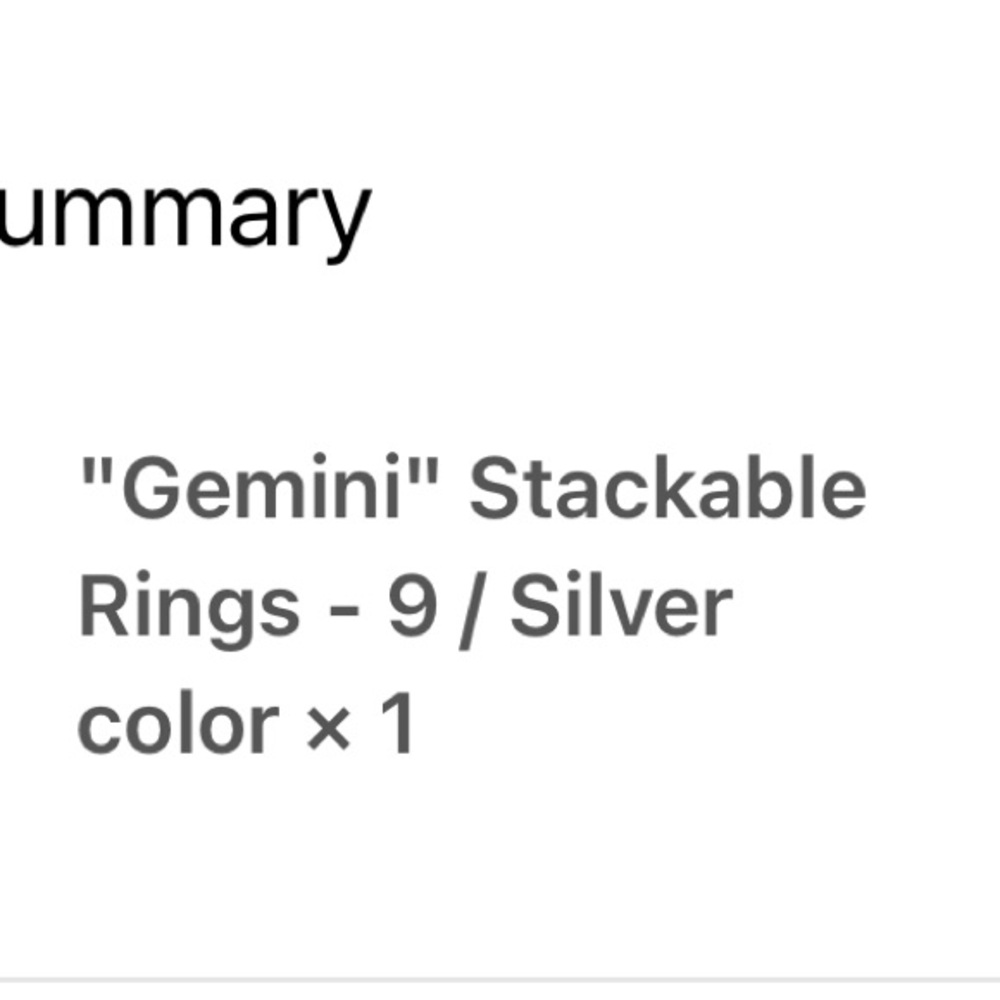 Atolea “Gemini” Stackable Rings - Size 9 - image 4